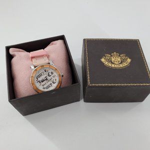 Juicy Couture  Watch Pink  Band  with Box‎ *needs Battery